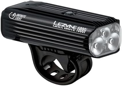 LEZYNE Mega Drive 1800i Eclairage vélo/VTT LED Rechargeable USB Mixte Adulte, Black, FR : Taille Unique (Taille Fabricant : t.One sizeque)