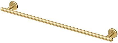 Gatco 4230 Latitude II, Towel Bar, 24”, Brushed Brass/Wall Mounted Single Towel Holder for Bathroom