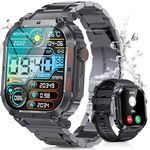 PODOEIL Smartwatch for Men with Bluetooth Call, 1.96'' HD Screen, 100+Sports Mode, Fitness Smart Watches for Android iOS