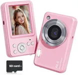 Digital Camera, MEETRYE FHD 1080P Kids Camera 48MP Digital Point and Shoot Camera with 18X Zoom Autofocus, Travel Portable Compact Camera for Kids Teens Beginners with 32GB Card
