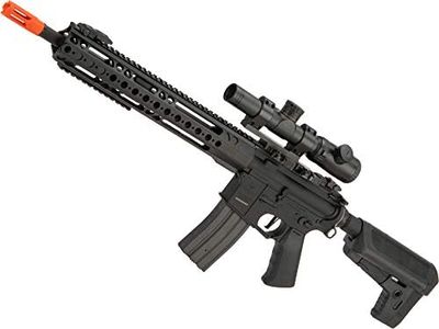 Evike Airsoft - Krytac War Sport Licensed GPR-CC Metal M4 Carbine AEG Airsoft Rifle (Color: Black)