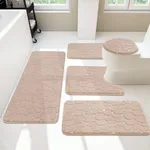 YIHOUSE Bathroom Rugs Sets 5 Piece,