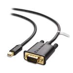 Cable Matters Mini DisplayPort to VGA Cable (Mini DP to VGA Cable) in Black 6 Feet - Thunderbolt and Thunderbolt 2 Port Compatible