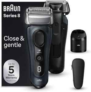 Braun Series 8, Electric Shaver with Precision Trimmer, 8563cc, Wet & Dry, Rechargeable, Cordless, Black