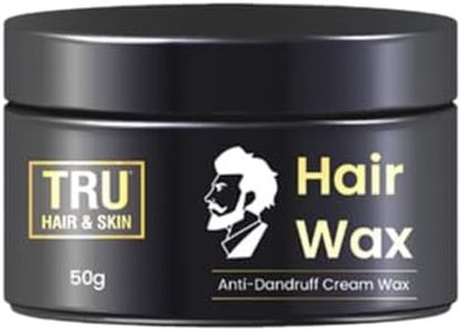 TRU HAIR & SKIN Hair Wax Cream For Men- 50gms | Easy to Spread and Strong Hold for 12hrs + Anti Dandruff | No greasy residue | Matte Finish