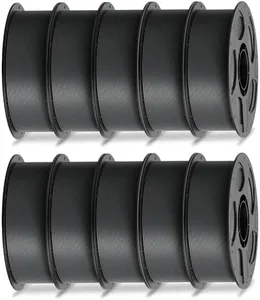 ANYCUBIC PLA Filament 1.75mm Bundle, 3D Printer Filament 1.75mm Dimensional Accuracy +/- 0.02mm, 1KG Reusable Spool (2.2 lbs), 10KG Gray