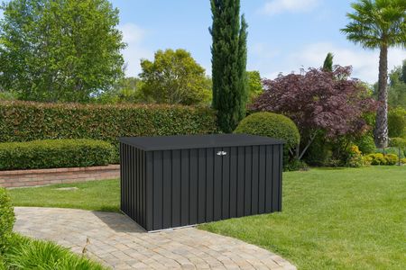 Duramax Metal Cushion Box 1450L – Outdoor Deck Storage, Anthracite & Off-White