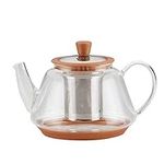 BonJour Copper Borosilicate Teapot,