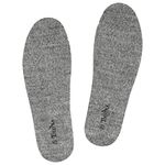 TIESTRA Wool Felt Warm Insoles Soft Comfort Shoe Inserts Thermal Insoles Winter Thick Inner Soles for Rain Boots Winter Shoes Slippers for Men Grey 46EU/UK12