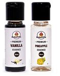 Bakefrillz Vanilla and Pineapple Flavor Essence, 30 ml x 2 for cake Baking, Ice Creams, Puddings, Cookies