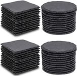 48 PCS Slate Coasters Bulk, MAPRIAL