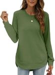 OFEEFAN Blouses For Women Fashion 2022 Womens Long Sleeve Tops Holiday Green XXL