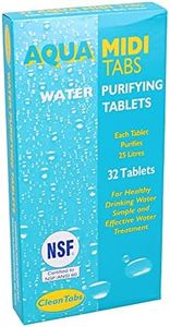 AB Tools Aqua Midi Tabs - Boîte de 32 pastilles purifiantes d'eau pour camping-car, caravane, réservoir