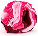 Pupper Snuffle Ball for Dogs - Snuffle Mat for Dogs Large Breed & Small - Interactive Slow Feeder Dog Bowls - Dog Enrichment Toy (Small, Pink)