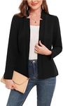 MINTLIMIT Blazers for Women Business Casual Open Front Long Sleeve Blazer Work Office Jackets Balzer with Pockets 2024 Black