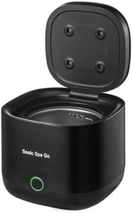 Cordless Sonic Spa Go Ultrasonic Retainer Cleaner & Denture Cleaner - Portable & Cordless Ultrasonic Cleaner Pod - Fast Acting Clear Aligner Cleaner - Aligner & Other Oral Instrument Cleaner - Black