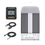 EPEVER 40A MPPT Solar Charge Controller 12/24VDC Automatically Identifying System Voltage with MT50 Remote Meter &Temperature Sensor RTS &Communication Cable RS485