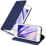 cadorabo Book Case works with Apple iPhone 6 / iPhone 6S in CLASSY DARK BLUE - with Magnetic Closure, Stand Function and Card Slot - Wallet Etui Cover Pouch PU Leather Flip