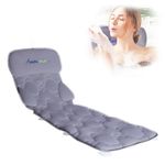 Coastacloud Full Body Bath Pillow, Bathtub Mattress Luxury Cushion with Large Suction Cups, Comfort Support Your Head, Neck, Shoulder, Back and Tailbone, Relax & Quick Drying, Gray, FA-B302208