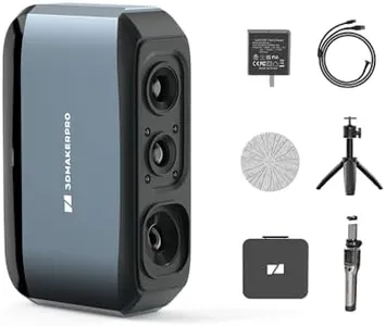 3DMakerpro 3D Scanner Moose, Medium-Format 3D Scanners for Printing, Blue Led Light Source, Up to 0.03mm Accuracy, 24-Bit Full-Color Scanning