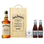 Personalised Jack Daniels Tennessee Honey Whiskey Gift Set with JD Glass & Fever - Alcohol Gifts For Him, Birthday Gifts for Men, Mens Valentines Gifts, Boyfriend Gifts, Mens Gifts, Gifts for Him