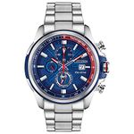 Citizen Eco-Drive Marvel Quartz Men's Watch, Stainless Steel, Spider-Man, Silver-Tone (Model: CA0429-53W)