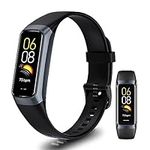 SURMOS Fitness Tracker with Blood Oxygen, 24/7 Heart Rate and Sleep Tracking,Calories,Activity Tracker with 1.1" AMOLED Touch Color Screen, Waterproof Step Tracker for Android iPhones Women Men Kids