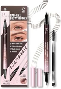 2-in-1 Microblading Eyebrow Pen, Waterproof Brow Pen for Natural Brows