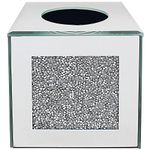 The Leonardo Collection LP47829 Crystal Tissue Box | For Adults | Multicolor Accessory