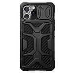 Nillkin Case for Apple iPhone 13 Pro Max (6.7" Inch) Adventurer Military Rugged Grade Finish Camshield Camera Slider TPU + PC Impact Resist Anti Shock Tough Black