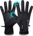 Winter Gloves,H HOME-MART Men's Cycling Gloves with Touch Screen Fingers,Winter Thermal Warm Gloves for Men and Women Windproof Water Resistant for Cycling, Skiing (X-Large)