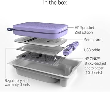 HP Sprocket 2x3 Portable Photo Printer – Purple