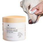FINLALO Dog Eye Wipes with BlackBerry Leaf Extract - Dual-Texture Hydroentangled Wipes for Tear Stain Removal & Prevention, for Dogs Angel Eyes Tear Stain Remover for Dogs