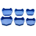 iplusmile 6pcs Dental Lab Model Dental Model Base Dental Base Former Kit Dental Impression Trays Silicone Former Molds Tray