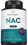 Premium NAC Supplement N-Acetyl Cysteine – 750mg Per Capsule – Supports Liver, Detox Immune, Cellular & Respiratory Health – 90 N Acetyl Cysteine Capsules