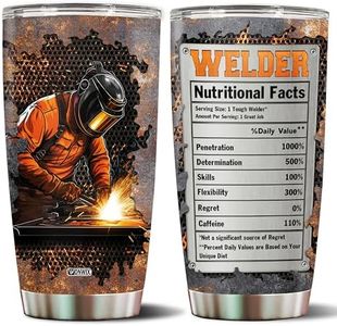 WONWIX Welder Gifts for Men Women Dad Welding Insulated Stainless Steel 20oz Coffee Cup Travel Mug Thermos Tumbler with Lid for Welders Husband Wife Christmas Birthday Mothers Fathers Day