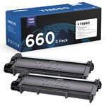 Timink TN660 2PK Replacement for Brother TN-660 TN630 High Yield Toner Cartridge, Compatible for HL-L2300D HL-L2340DW HL-L2380DW DCP-L2520DW DCP-L2540DW MFC-L2720DW MFC-L2700DW (Black, 2 Pack)