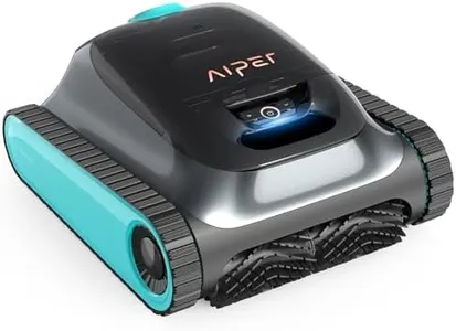 AIPER Scuba S1 Cordless Robotic Cleaner, Smart Navigation for Inground Pools up to 1,600 Sq.ft, Wall and Waterline Cleaning Vacuum