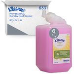 Kleenex Everyday Use Hand Soap 6331 - Pink Hand Wash - 6 x 1 Litre Hand Wash Refills (6 Litre total)