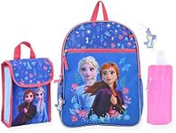 Disney Princess Girls Backpack and Bookbags |Elementary and Kindergarten Kids Backpacks For School, Frozen 6pc, Classic