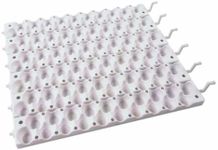 Farm Innovators 3400 Quail Rail Fits 120 Small Eggs, for 3400 Automatic Egg Turner, White (6 Pack)