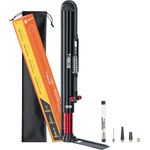 Tiakia Bike Floor Pump with Gauge 260psi High Pressure Portable Bike Pump High Volume Aluminum Tire Pump Small Bicycle Air Pump Fits Schrader Presta Valve Hand Pump for Road Mountain Bike Balls