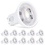 SikSog GU10 LED Bulbs 2700K Warm White, 8W Equivalent 70W Halogen, 720lm, Non Dimmable Spotlight, 120° Beam Angle, CIR≥85, ETL Listed LED Light Bulbs for Recessed Track Lighting, Pack of 10