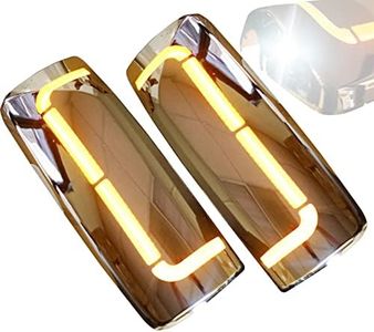 QSC Truck Parts Performance Door Mirror Chrome Cover Set w/LED compatible with Volvo VNL Trucks