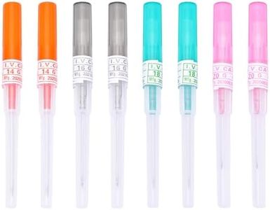 DJCIW 8PCS Mixed Catheter Piercing Needles， Hollow Piercing Needles14G 16G 18G 20G Gauge Piercing Needles Hollow Needles for Ear Nose Lip Tongue Belly Cartilage Piercing Kit Piercing Tool