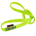 GM CLIMBING Pack of 3 16mm Nylon Sling Runner 120cm / 48inch (Green Sling)