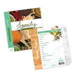 Family Recipe Organizer Kits: Standard Length Index Tabs for Three-Ring Binder with Cover