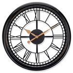 Westclox 33908 Antique Style 20" Wall Clock Brown See Through Design, Large, Multicolor