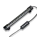 hygger 24/7 Mode Submersible Aquarium LED Light, Full Spectrum Hidden Fish Tank Light with 3 Rows Beads 7 Colors Auto On Off Sunrise-Daylight-Moonlight, Adjustable Timer Brightness (12in 8W)