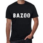 ONE IN THE CITY Men's Graphic T-Shirt Bazoo Eco-Friendly Limited Edition Short Sleeve Tee-Shirt Vintage Birthday Gift Novelty Deep Black L